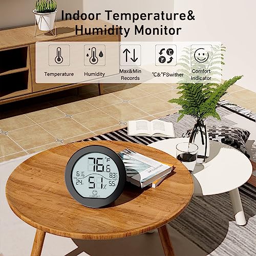 Indoor Digital Hygrometer Thermometer for Room Temperature Humidity Meter