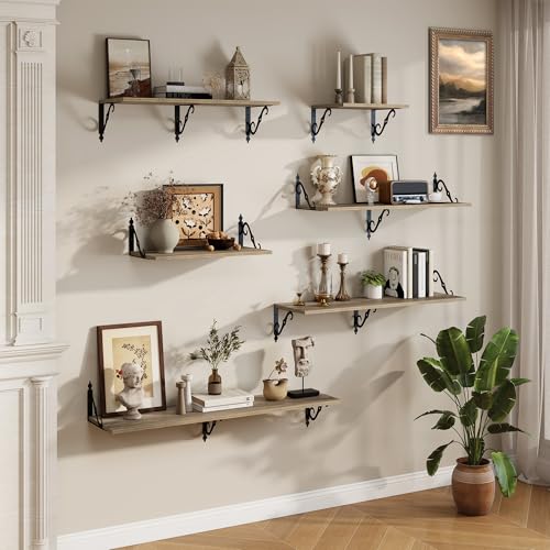 12 Inch Deep Floating Shelves for Wall (2 Count)