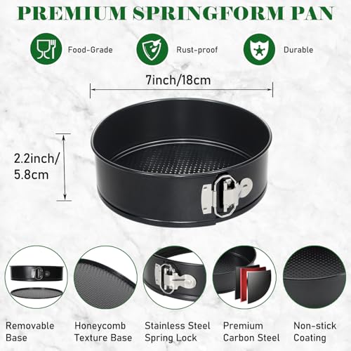 7 Inch Springform Pan 50 Pcs Parchment Paper Baking Mold Cake Cheesecakes