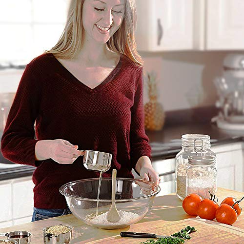 8 Pcs Stainless Steel Measuring Cups Set