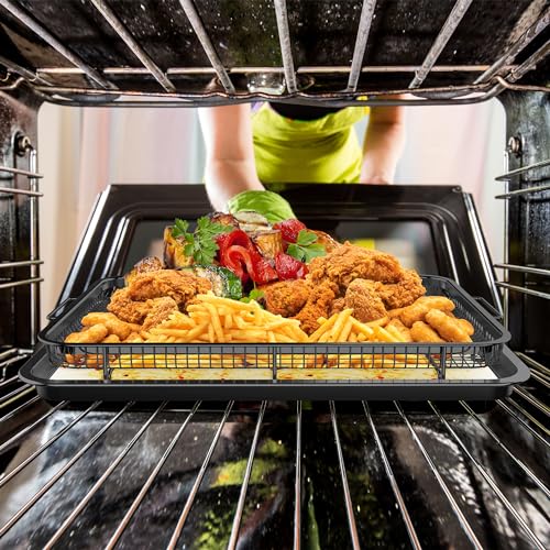 Large Air Fryer Basket for Oven with 30 PCS Parchment Paper