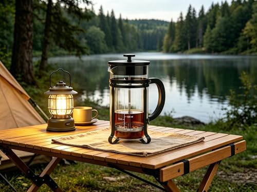 21 oz Black French Press Coffee Maker
