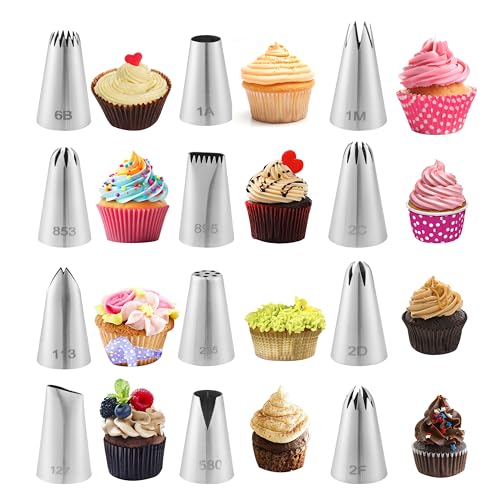 12 PCS Large Piping Tips