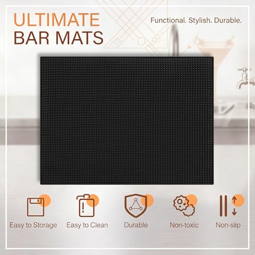 1 Pcs Extra Bar Mat 32 X 24 Inch Black