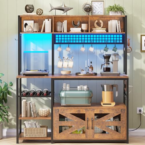 47.2 Inch Bakers Rack with Power Outlet
