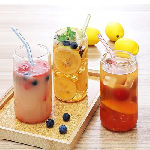 36 Pack Reusable Glass Straws