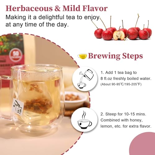 Hawthorn Berry Tea Bags (50 Count)