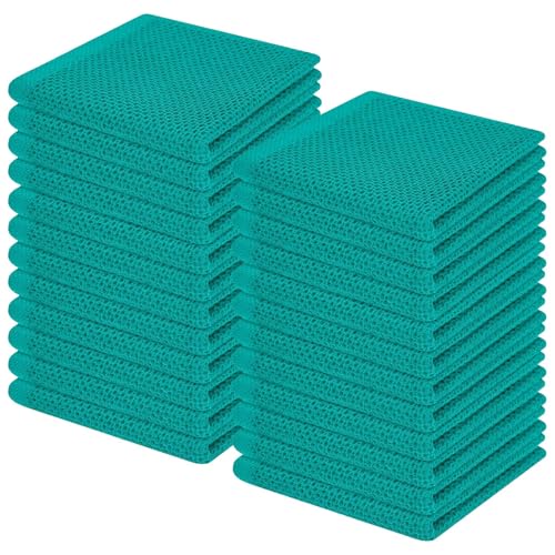 100% Cotton Waffle Weave Kitchen Dish Cloths 24 (24 Count)