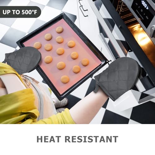 1 Pair Short Oven Mitts