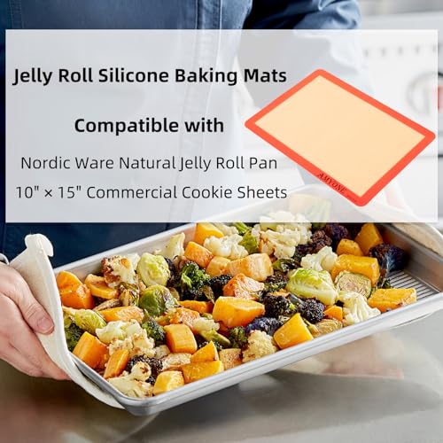 Silicone Baking Mats for 10x15" Jelly Roll Pan (2 Count)