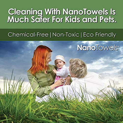 The Amazing Eco Cloth that Cleans Virtually Any Surface with Only Water. No More Paper Towels Or Toxic Chemicals. 4 (4 Count)
