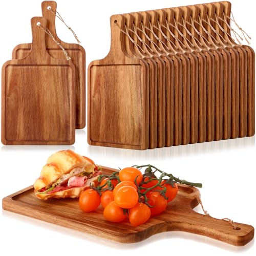 16 Pcs Acacia Wood Cutting Boards (16 Count)