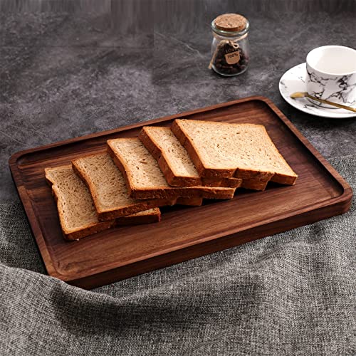 Rustic Walnut Wood Serving Tray