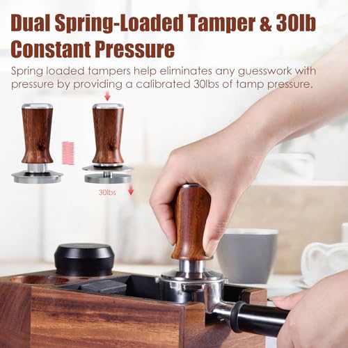 Spring Loaded Espresso Hand Tamper Fits Breville 54mm Portafilter