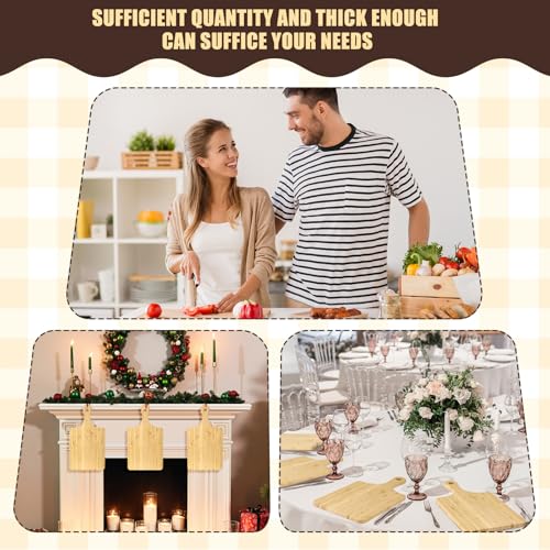 6 Pcs Bamboo Cutting Boards Bulk 13 Inch Thicken with Handle (6 Count)