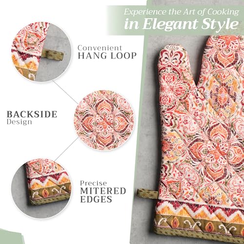 100% Cotton Oven Mitt & Pot Holder Set (2 Count)