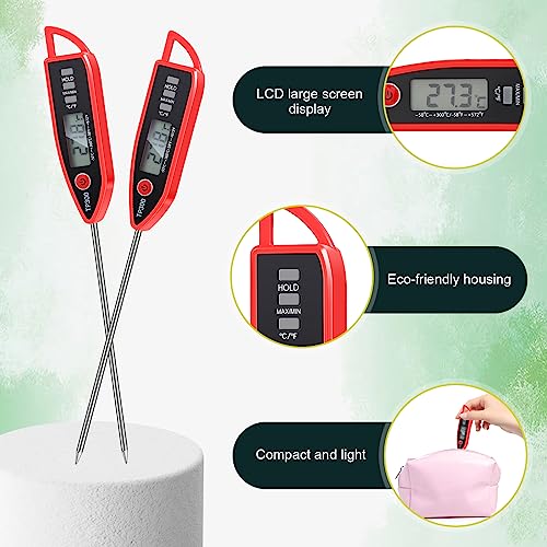 12 Set Digital Food Thermometer Long Probe Instant (12 Count)