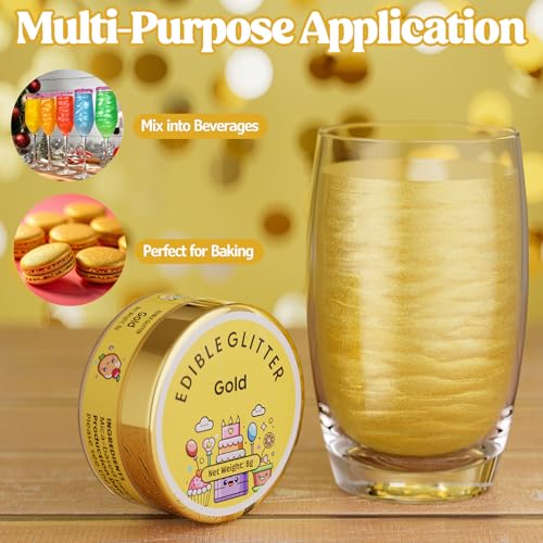 Edible Glitter for Drinks Cakes