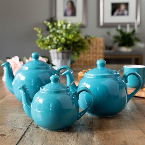 Farmhouse 4 Cup Ceramic Teapot with Removable Infuser and Lid