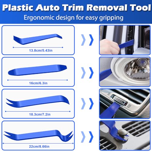 17Pcs Mechanic Hook and Pick Tool Set & Car Trim Removal Kit (44.48 Ounce)
