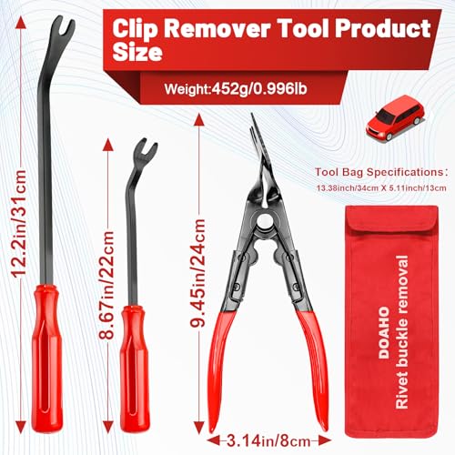 17Pcs Mechanic Hook and Pick Tool Set & Car Trim Removal Kit (17 Count)