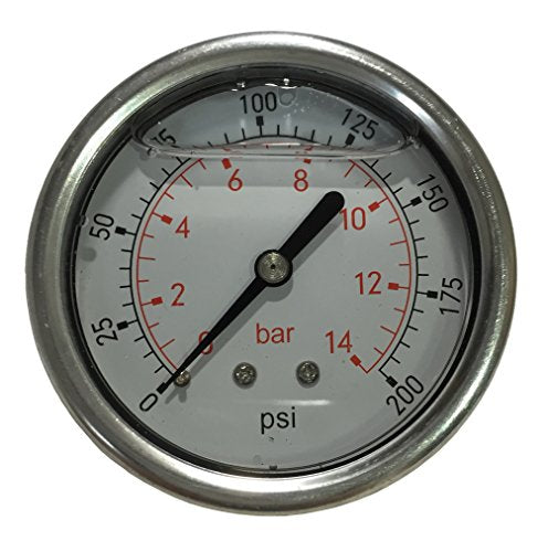 LFSB25 200 Liquid Filled Pressure Gauge WOG