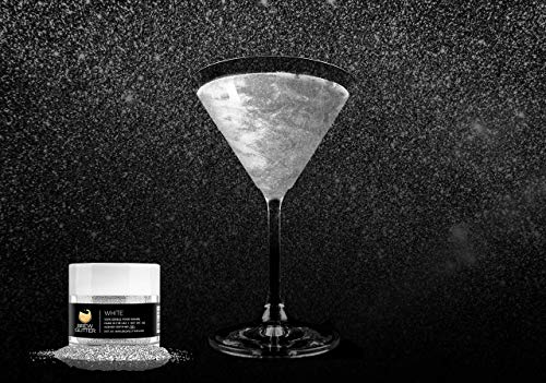 White BREW GLITTER Edible Glitter For Drinks