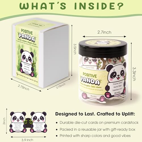 Positive Jar 60 Positive Affirmation Cards Funny Mothers Day Gifts for Mom From Daughter Son Sister Friend Coworkers Nurse Teachers Appreciation Gifts Cinco De Mayo