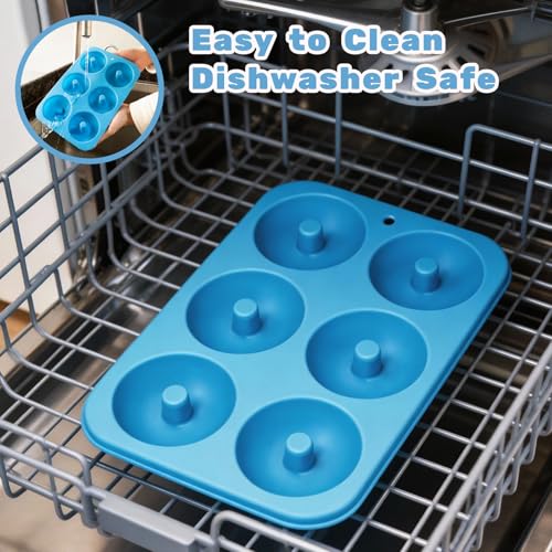 Non Stick Silicone Donut Pan Set of 2 (3.5 Count)