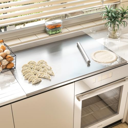 35.4"x22.8" Stainless Cutting Board with Lip
