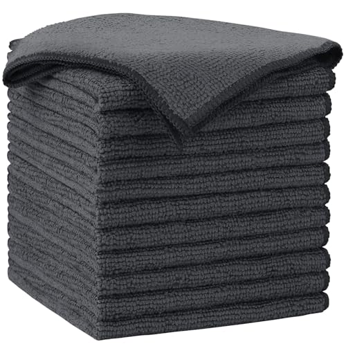 Gray Microfiber Cleaning Cloth (12 Count)