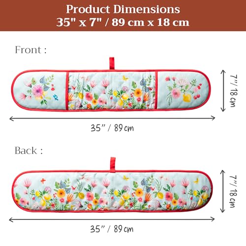 Double Oven Mitts 100% Cotton Double Oven Glove