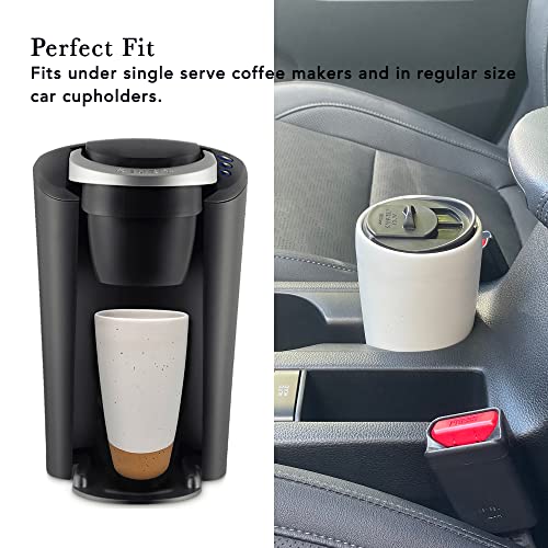 Double Wall Ceramic Coffee Travel Mug with Lid