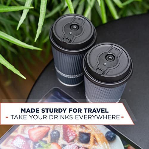 Disposable Coffee Cups With Lids (90 Count)