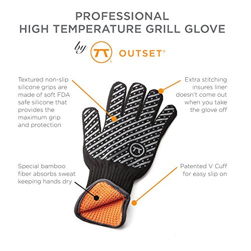 76441 Professional High Temperature Heat Deluxe Grill Glove