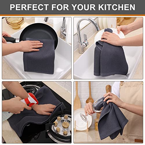 100% Cotton Waffle Weave Kitchen Towels (4 Count)