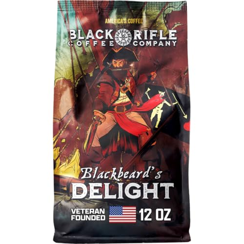 Black Rifle Coffee Dark Roast Ground Coffee Blackbeard's Delight 12 oz (12 Ounce)