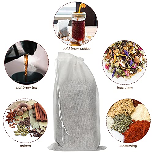 50pcs Disposable Cold Brew Bags 6x10 in for Home Coffee Brewing (50 Count)
