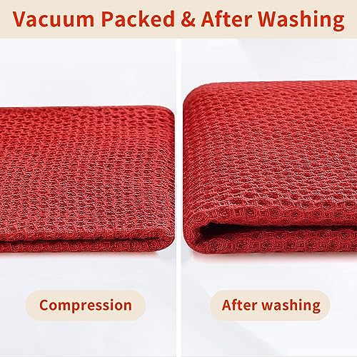 100% Cotton Waffle Weave Kitchen Dish Cloths 12 (12 Count)