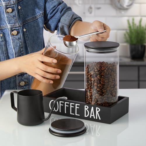 Glass Coffee Canister for Ground Coffee