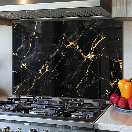 Tempered Glass Backsplash Kitchen