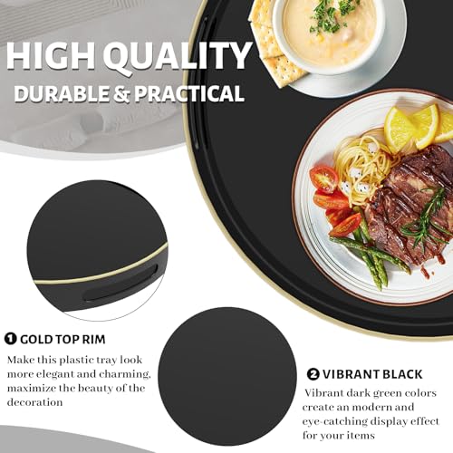 13" Black Decorative Tray