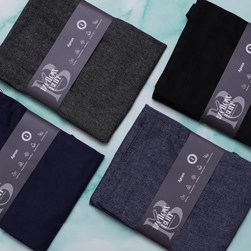 Chef Aprons Recycled Cotton Kitchen Apron with an Adjustable Neck with Long Ties (2 Count)
