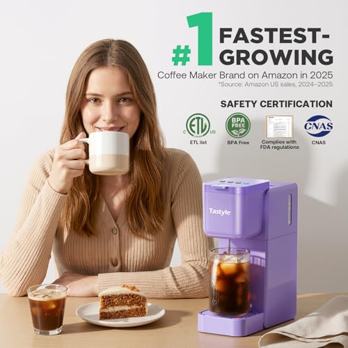 Single Serve Coffee Maker Hot and Iced with Bold Brew