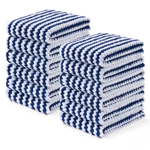 12 Pack Coral Velvet Kitchen Towels (12 Count)