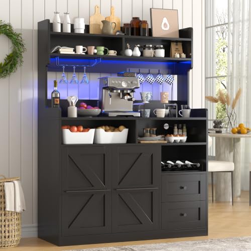 Hutch Storage Buffet Cabinet with Drawers