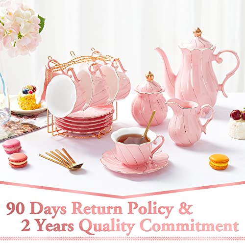 22 pcs Porcelain Tea Set for 6