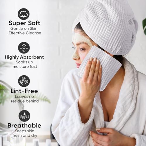 White Waffle Weave Microfiber Towel (10 Count)