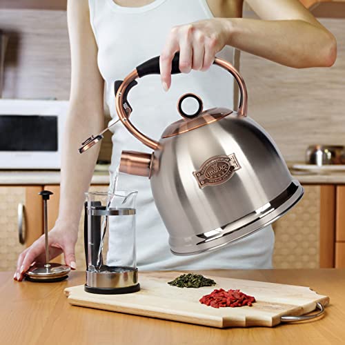 Whistling Stovetop Tea Kettle Food Grade Stainless Steel
