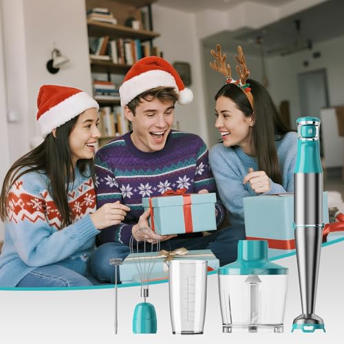 Immersion Blender Handheld 5 in 1 Hand Blender Set 1100W Heavy Duty